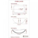 Ver imagem 6 de Kit Cuba L42 com Torneira Link 1062 Metal e Válvula 1'' Compace
