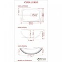 Ver imagem 6 de Kit Cuba L42 com Torneira Link 1062 Metal e Válvula 1'' Compace