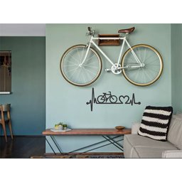 Aplique De Parede Decorativo Em Mdf 6mm Ciclismo Bike Paixão - 1