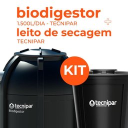 Kit Biodigestor 1.500l/dia Tecnipar e Leito de Secagem Tecnipar - 2