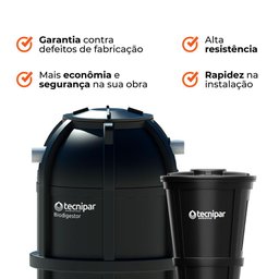 Kit Biodigestor 1.500l/dia Tecnipar e Leito de Secagem Tecnipar - 9