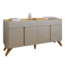 Ver imagem 7 de Buffet Arcus 4 Portas e 2 Gavetas 172 cm Off White/Naturalle - Mavaular