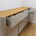 Ver imagem 2 de Buffet Arcus 4 Portas e 2 Gavetas 172 cm Off White/Naturalle - Mavaular