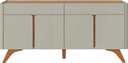 Ver imagem 7 de Buffet Arcus 4 Portas e 2 Gavetas 172 cm Off White/Naturalle - Mavaular