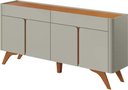 Ver mais imagens de Buffet Arcus 4 Portas e 2 Gavetas 172 cm Off White/Naturalle - Mavaular
