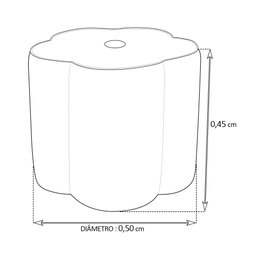 Kit Poltrona Amamentação Balanço Maju com Puff Flor Veludo:Azul Marinho - 8 Kit Poltrona Amamentação Balanço Maju com Puff Flor Veludo:Azul Marinho - 8
