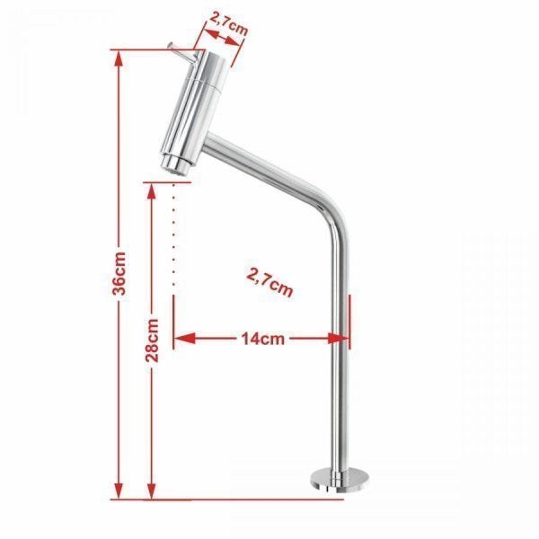 Kit Cuba L42 com Torneira Link 1062 Metal e Válvula Click 1''B Compace - 7