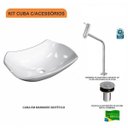 Ver imagem 3 de Kit Cuba L42 com Torneira Link 1062 Metal e Válvula Click 1''b Compace