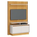 Ver imagem 4 de Estante Home Theater Fit 1.2 com Mesa de Centro Classic Redonda Nature Off White - Imcal