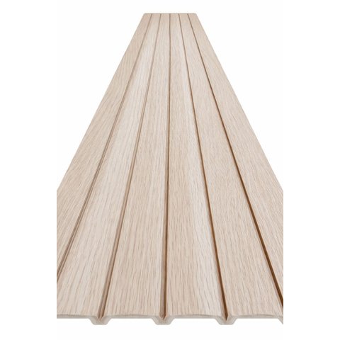 Painel Ripado Wpc Carvalho 290x25cm 10mm - Revestimento Decorativo Parede Sala Quarto