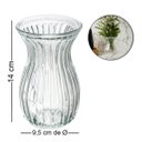 Ver imagem 2 de Vaso de Vidro Redondo Petúnia 14x9,5cm Transparente – Elegância e Versatilidade para Sua Decoração