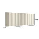 Ver imagem 2 de Cabeceira Ripada Luna King Fixação no Estrado MDF Luna Off White Casa Lar Shop