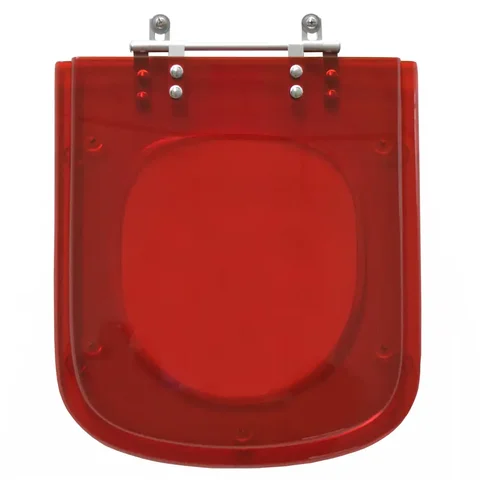 Assento Sanitario Poliester Bali Vermelho Translucido para vaso Incepa