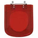 Ver imagem 1 de Assento Sanitario Poliester Bali Vermelho Translucido para vaso Incepa