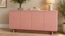 Ver imagem 1 de Buffet Aparador 4 Portas Moderno 120cm Sal Rosa