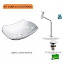 Ver imagem 3 de Kit Cuba L42 com Torneira Link 1062 Metal e Válvula Click 1 1/2" Compace