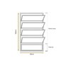 Vitro Basculante 100x60 Alumínio Branco Vidro Liso - 4