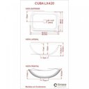 Ver imagem 5 de Kit Cuba L42 com Torneira Link 1062 Metal 1/4 Volta