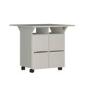 Ver imagem 7 de Mesa Tampo Dobrável 4 Bancos Nova Mobile Branco