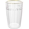 Jogo de Copos de Cristal Transparente Fio de Ouro Imperial 370ml 4 Peças - Lyor - 2