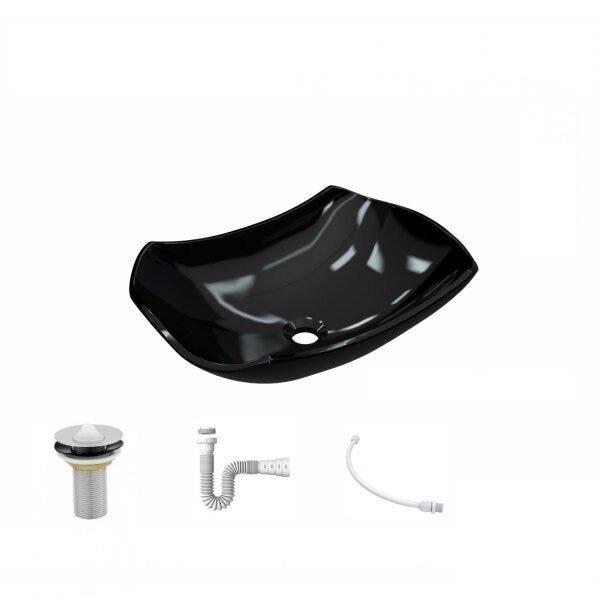 Kit Cuba L42 com Válvula 1" + Sifão PVC e Flexível Compace - 2