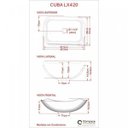 Ver imagem 7 de Kit Cuba L42 com Válvula 1" + Sifão Pvc e Flexível Compace