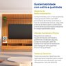 Rack com Painel Ripado para Tv até 85 Polegadas 230x250cm 100% Mdf Yucca CabeCasa MadeiraOriginals - 8