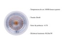 Ver imagem 4 de 11 Lampada Led Mr16 Dicroica 6W 3000k Branco Quente Lup06
