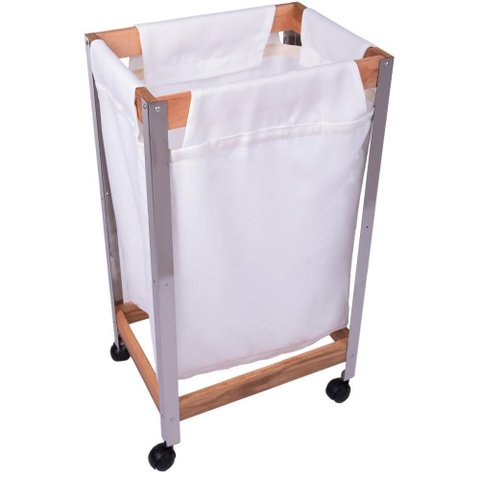 Cesto Roupas Sujas Retangular Banheiro e Lavanderia Essence