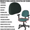 Ver imagem 3 de Kit C/ 5 Encosto Cadeira Executiva em Tecido Verde e Preto