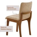 Ver imagem 2 de Conjunto com 2 Cadeiras Bella Madeira Maciça Estofado Imbuia Moderna
