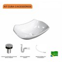 Ver imagem 3 de Kit Cuba L42 com Válvula Click 1''b + Sifão Pvc e Flexível Compace