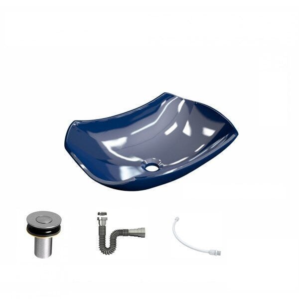 Kit Cuba L42 com Válvula Click 1"B + Sifão Cromado e Flexível Compace - 2