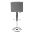 Ver imagem 4 de Banqueta Alta Com Encosto Alto Estofado Para Cozinha Americana Bancada Ilha Gomos Confort Cinza