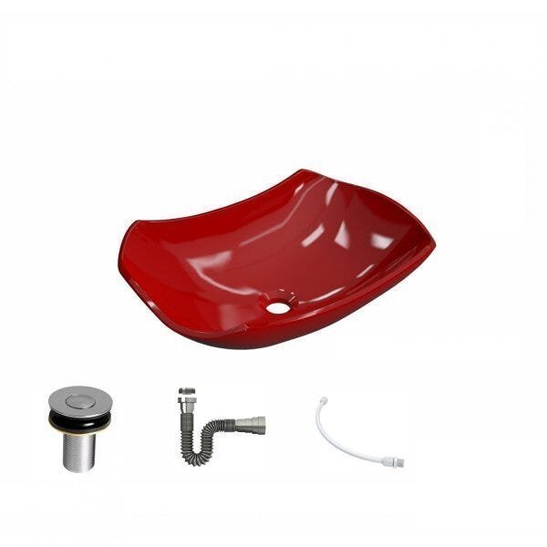Kit Cuba L42 com Válvula Click 1"B + Sifão Cromado e Flexível Compace - 2