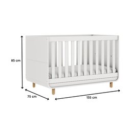 Berço Mini Cama Barquinho Branco Carolina Baby - 2