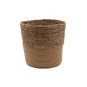 Ver imagem 1 de Cesto Organizador Redondo 32cm de Palha Seagrass e Corda - Oikos
