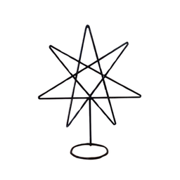 Heptagrama em Ferro 30cm Estrela de 7 Pontas - 1