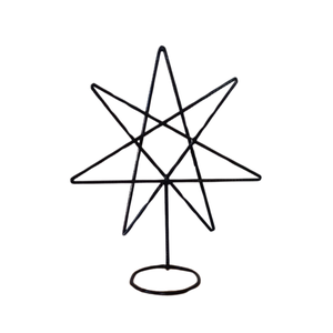 Heptagrama em Ferro 30cm Estrela de 7 Pontas