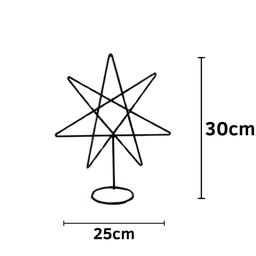 Heptagrama em Ferro 30cm Estrela de 7 Pontas - 2