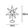 Heptagrama em Ferro 30cm Estrela de 7 Pontas - 2