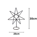 Ver imagem 2 de Heptagrama em Ferro 30cm Estrela de 7 Pontas