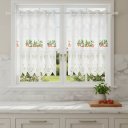 Ver imagem 7 de Cortina Pia/Vitro Bando Passione Renda COZINHA1,60x0,75x0,20:Morango