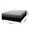 Cama Box Casal Colchão Espuma D45 Pillow Top Strong 138x188x62cm Cinza/Preto Hellen - 3