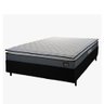 Cama Box Casal Colchão Espuma D45 Pillow Top Strong 138x188x62cm Cinza/Preto Hellen - 1