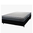 Ver imagem 1 de Cama Box Casal Colchão Espuma D45 Pillow Top Strong 138x188x62cm Cinza/Preto Hellen