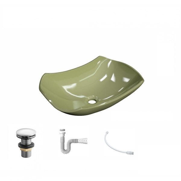 Kit Cuba L42 com Válvula Click 1''G + Sifão Pvc e Flexível Compace - 2