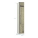 Ver imagem 3 de Guarda-roupa 1 Porta com Vidro Reflecta 40cm Prime Plus Luciane