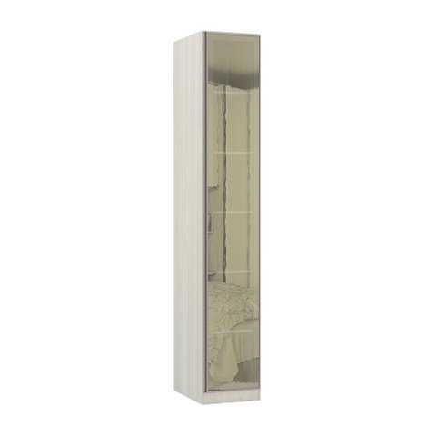 Guarda-roupa 1 Porta com Vidro Reflecta 40cm Prime Plus Luciane