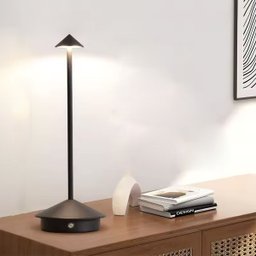 Luminaria de Mesa Led 3 Tons Controle de Intensidade Abajur Usb Bateria Recarregavel Casa Quarto Cab - 2